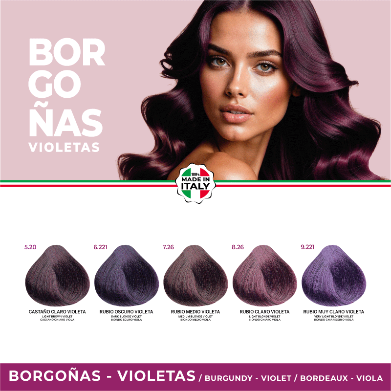 Tinte Color Plus Tonos Borgoñas - Violetas – Belotti Profesional