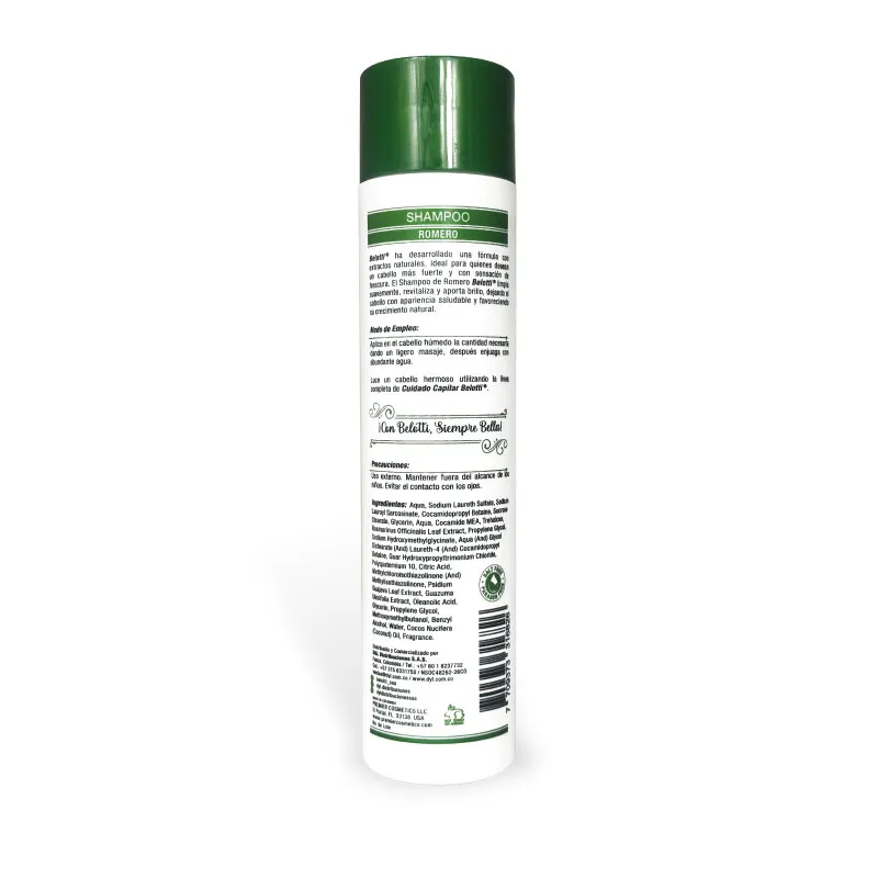 Shampoo Belotti Romero x 300 ml - Image 3